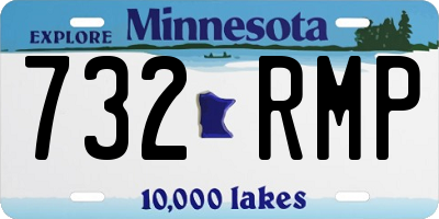 MN license plate 732RMP