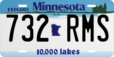 MN license plate 732RMS