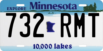 MN license plate 732RMT