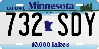 MN license plate 732SDY