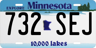 MN license plate 732SEJ