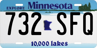 MN license plate 732SFQ