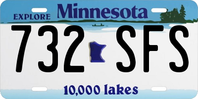 MN license plate 732SFS