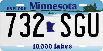 MN license plate 732SGU