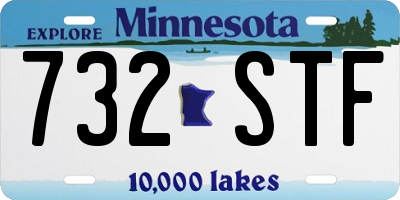 MN license plate 732STF