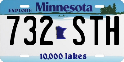 MN license plate 732STH