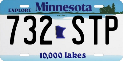 MN license plate 732STP