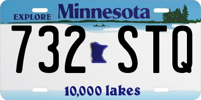 MN license plate 732STQ