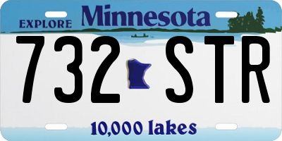 MN license plate 732STR