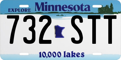 MN license plate 732STT