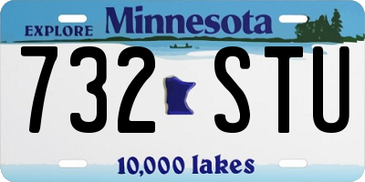 MN license plate 732STU