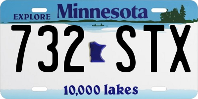 MN license plate 732STX