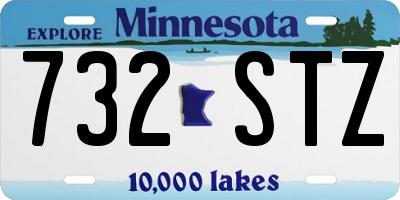 MN license plate 732STZ