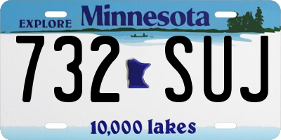 MN license plate 732SUJ