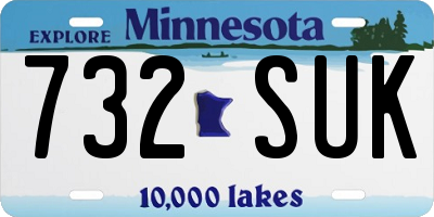 MN license plate 732SUK