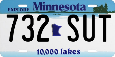 MN license plate 732SUT