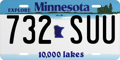 MN license plate 732SUU