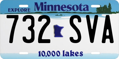 MN license plate 732SVA