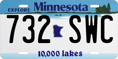 MN license plate 732SWC