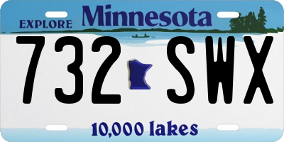 MN license plate 732SWX