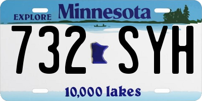 MN license plate 732SYH