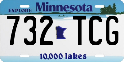 MN license plate 732TCG