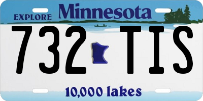 MN license plate 732TIS