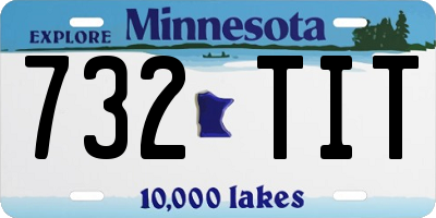 MN license plate 732TIT