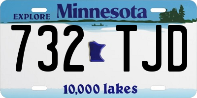 MN license plate 732TJD