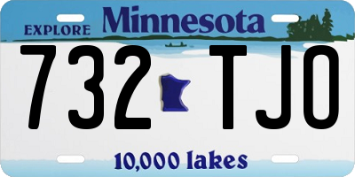 MN license plate 732TJO