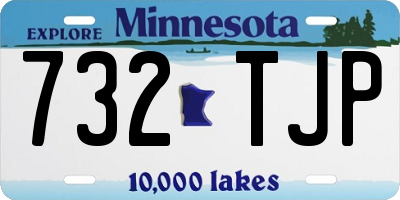 MN license plate 732TJP