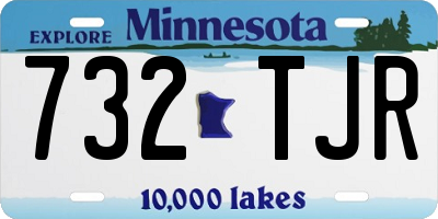 MN license plate 732TJR