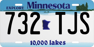 MN license plate 732TJS