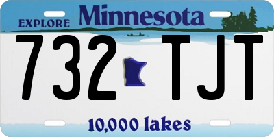 MN license plate 732TJT