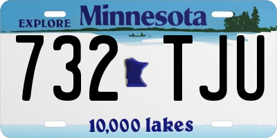 MN license plate 732TJU