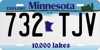MN license plate 732TJV