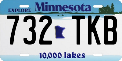 MN license plate 732TKB