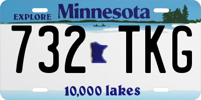 MN license plate 732TKG