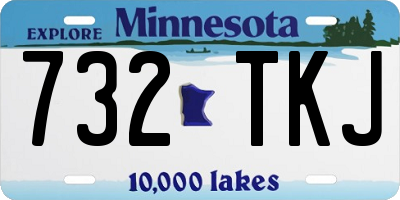 MN license plate 732TKJ