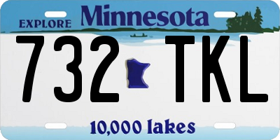 MN license plate 732TKL