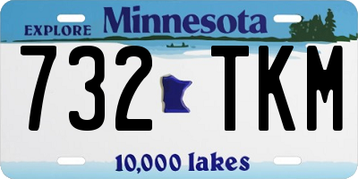 MN license plate 732TKM