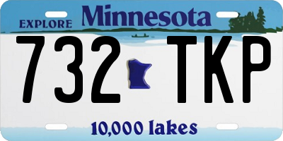 MN license plate 732TKP