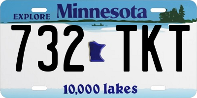 MN license plate 732TKT