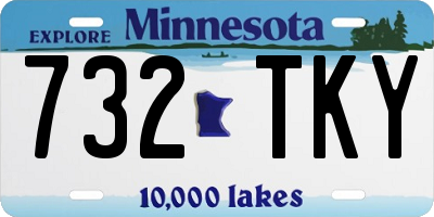 MN license plate 732TKY