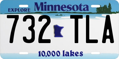 MN license plate 732TLA
