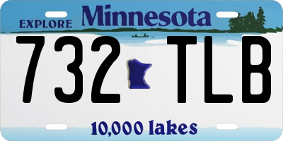 MN license plate 732TLB