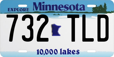 MN license plate 732TLD