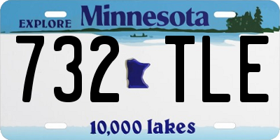 MN license plate 732TLE