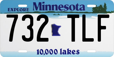 MN license plate 732TLF