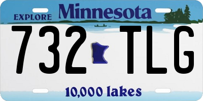 MN license plate 732TLG